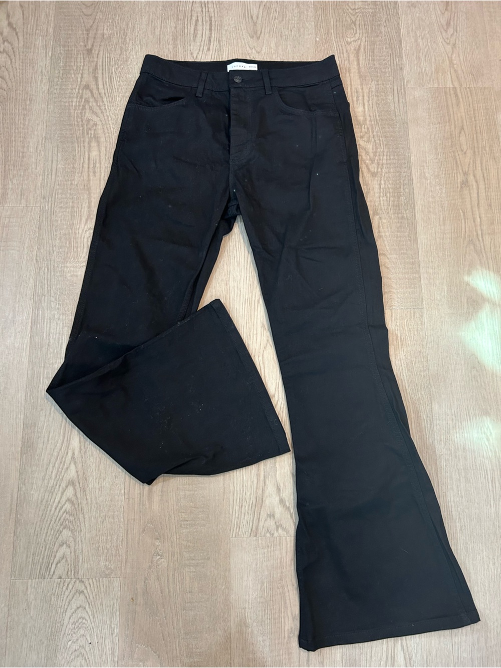 Topman Men’s Black Flared Jeans